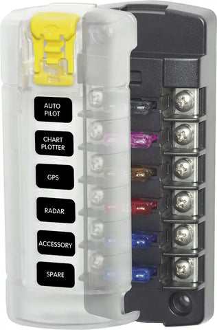 FUSE BLOCK STBLADE 6CIRC IND