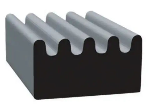 .375 X .625 X 50' RIBBED EPDM