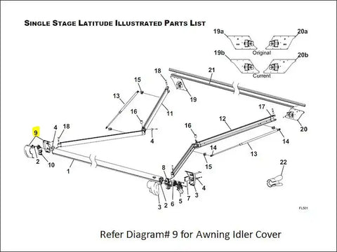 KIT IDLER COVER LAT BLK