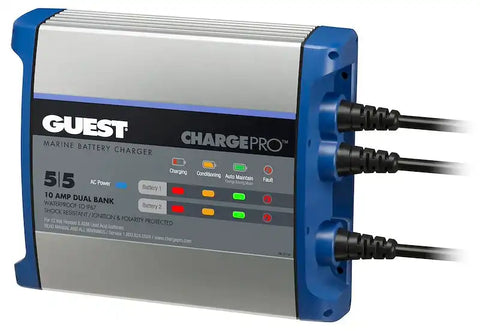 GUEST BATTERY CHARGER 10A - 2 BANK