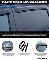 BLACK HORSE 14SUB27 CHROME RAIN GUARDS