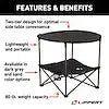 LIPPERT COMP 2023053720 TWO-TIER FOLDING CAMPING TABLE