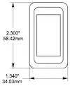 BLUE SEA 8268-BSS CONTURA MOUNTING PANEL 1POS