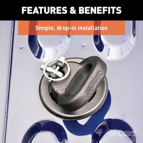 CURT 60618 - OEM Puck System 2-5/16in. Gooseneck Kit Ram (30K)