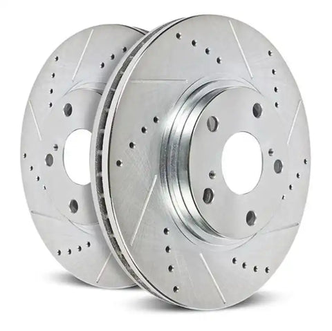 POWERSTOP AR85213XPR DRILLEDSLOTTED ROTOR PAIR