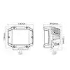 5  UNIVERSAL 61W LED WITH SIDE SHOO