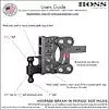GEN-Y HITCH GH-1824 THE BOSS TORSION-FLEX 3' SHANK 6' D