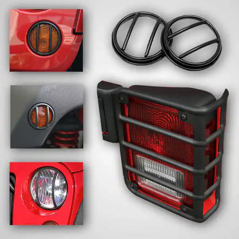 RUGGED RIDGE 12496.02 EURO GUARD LIGHT KIT WITH