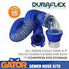 SEWER HOSE KIT  15'  PLASTIC RIB