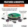 CURT MFG 52107 CUSTOM WIRING HARNESS  4-WAY FLAT O