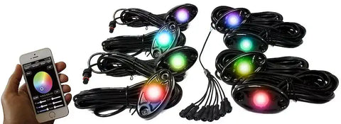 RACESPORT LT RSLD8KITCS COLORSMART 8-LED GLOW POD BLACK KIT