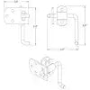 BUYERS PROD B2589B LATCH  SECURITY  CORNER  PLAIN