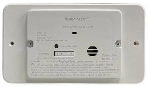 CARBON MONOXIDE ALARM - WHITE FLUSH