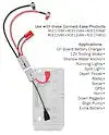 CONNECT EASE RCE12VBM6CK 6 GAUGE OUTBOARD MOTOR W