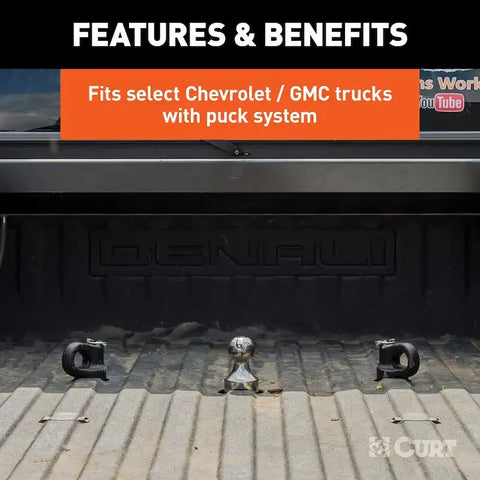 CURT 60692 - OEM Puck System 2-5/16in. Gooseneck Kit Chevrolet Ford GMC Nissan 30K