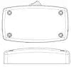 OPTRONICS ILL22CFS LED RECTANGLE INTERIOR LIGHT