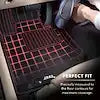 3D MATS/U-AC L1KA08501509 KAGU FLOOR MAT; BLACK; 4 PC.; 2 PC.