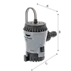 JOHNSON PUMP 10-13637-01 AQUA VOID ELECTRO COMBO 500GPH 12V