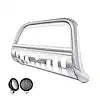 Black Horse Off Road BB096410-SP-PLFB Stainless Steel Skid Plate Blocks sensors