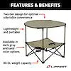 LIPPERT COMP 2023053721 TWO-TIER FOLDING CAMPING TABLE