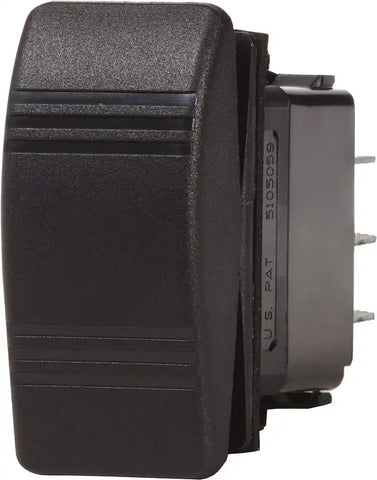 SWITCH CONTURA SPST OFF-(ON) BLK