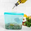 3 CUP REUSABLE SILICONE BAG TURQ