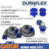 SEWER HOSE KIT  30'  WIRE RIB