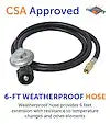 REGULATOR HOSE ADAPTER CONNECT TO 2