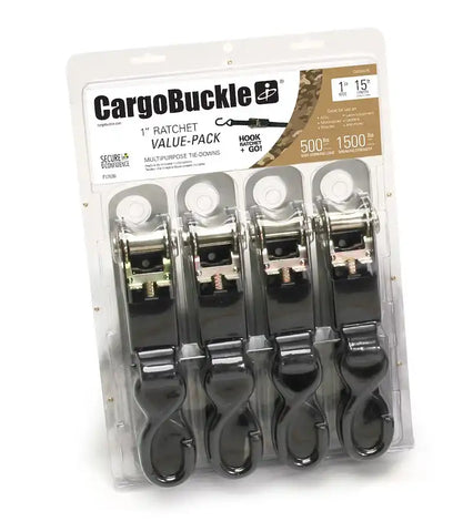 RATCHET TIE-DOWN VALUE PACK  1' X 1