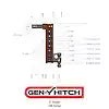 GEN-Y HITCH GH-515 MEGA-DUTY 2' SHANK 10' DROP 2K TW 1