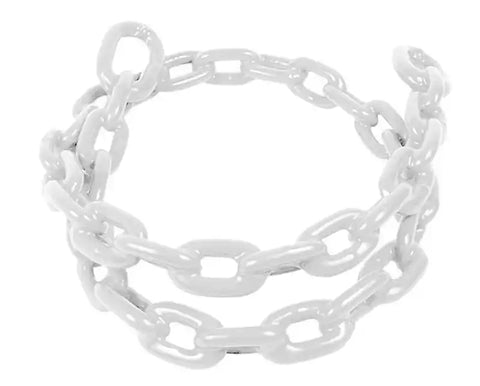 VNYL CTD CHAIN 1/4X4 WHITE