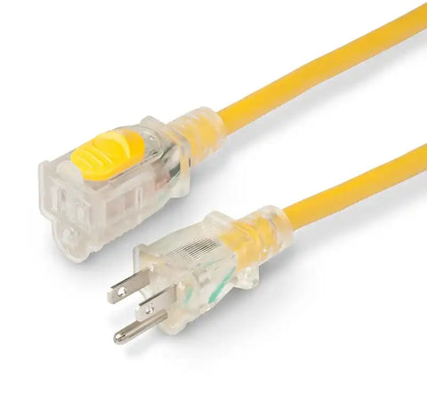 EXTEN. CORD  15A 14/3 LOCKING LIGHT