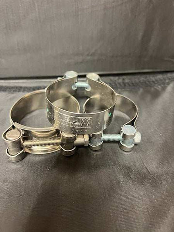 HELIX RACING 212-2767 STAINLESS STEEL MUFFLER CLAMPS  2.1