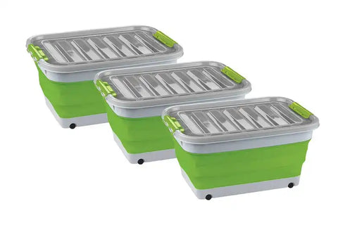 COLLAPSIBLE STORAGE TUB KIT WITH LI