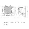 ARC LIGHTING 41521 CONCEPT SERIES POD  3  ROUND LED PO
