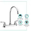 J-SPOUT RV KITCHEN FAUCET CHROM POL