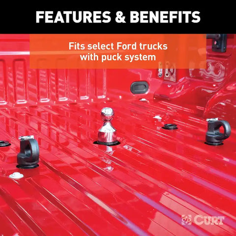CURT 60639 - OEM Puck System 2-5/16in. Gooseneck Kit Chevrolet Ford GMC Nissan (38K)