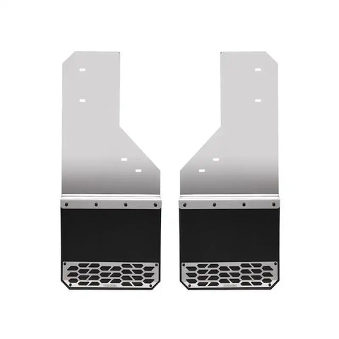 Putco 78303 - Mud Skins Flaps Polished Stainless Steel Features Hex Shield Solid
