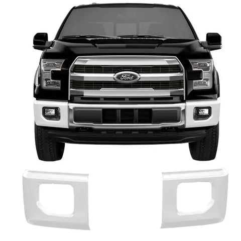 GLOSS WHITE BUMPER OVERLAY WITH FOG