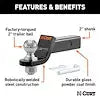 CURT MFG 45836 2' DROP LOADED BALL MOUNT W/ 2' BAL