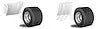 Putco 78165 - Mud Skins Flaps Brushed Stainless Features Hex Shield