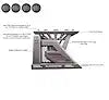 Black Horse Off Road AR2-09BA3-PLFB - Armour II Roll Bar W/Basket Kit