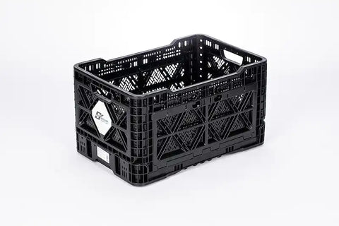 MEDIUM COLLAPSIBLE CRATE BLACK W/ W