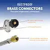 STEEL BRAIDED HOSE WITH REGULATOR
