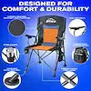 AIRBEDZ PPI-HEAT_CHR HEATED CAMPING CHAIR BLACK/BLUE