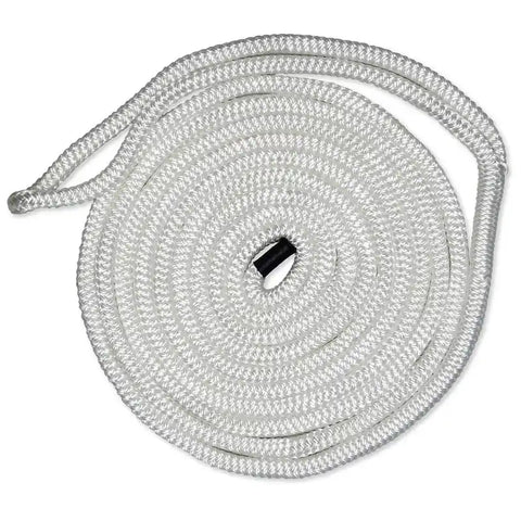 5/8IN-25FT DBLBRD CMP DOCKLINE WHT