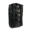 BUILTRIGHT 105101 MOLLE POUCH  BLACK - SMALL  6' X 10