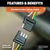 CURT MFG 56507 CUSTOM WIRING HARNESS  4-WAY FLAT O