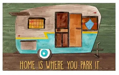 TEXTILEN CAMPMAT HOME IS WHERE PARK