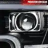 LED RIM PROJECTOR HEADLIGHTS BLACK